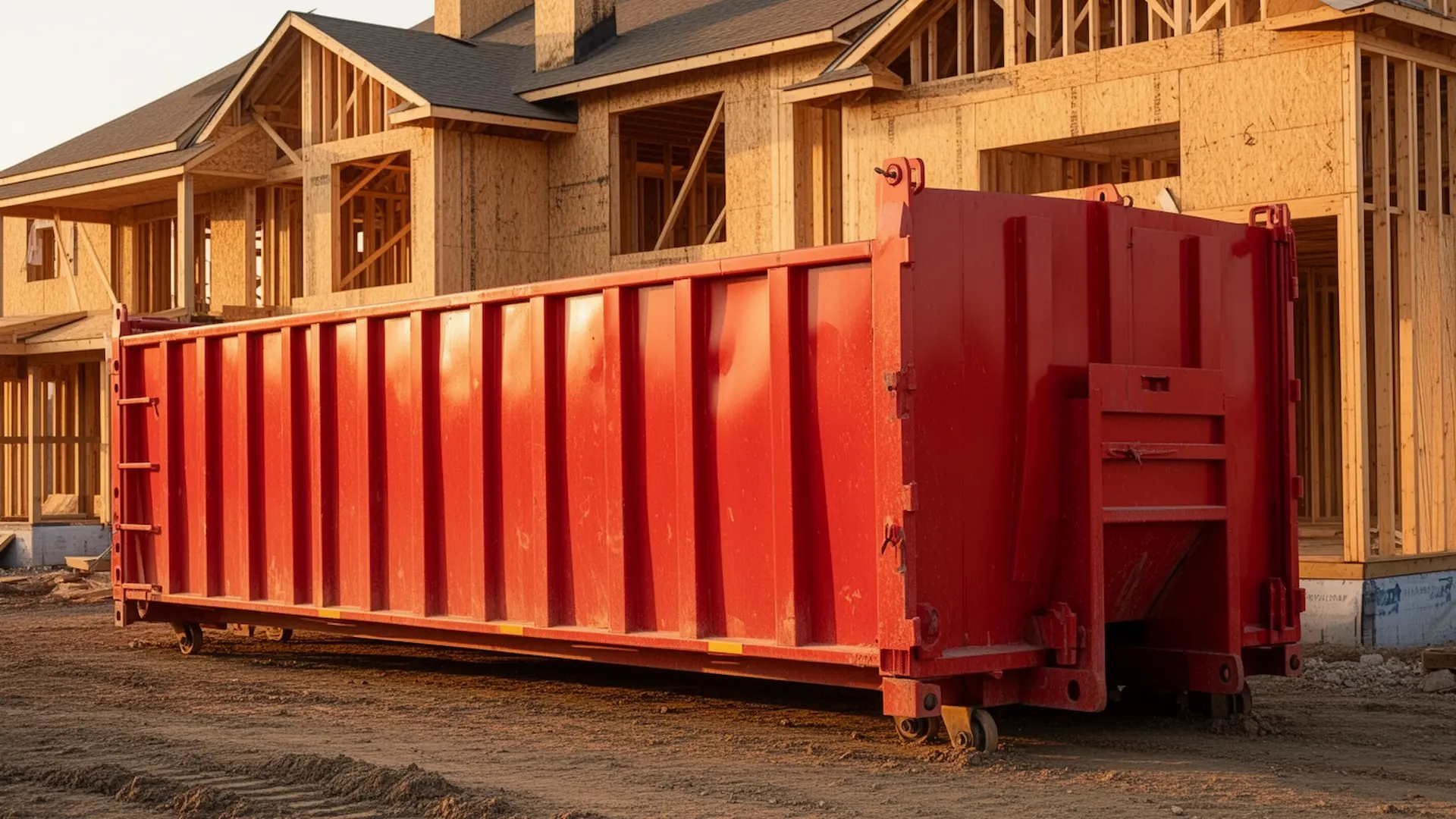Roll-off dumpster from Pebble Island Dumpster Rental in Cincinnati, OH